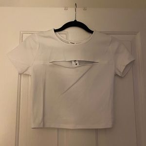 Garage NWT Crop Top w/ Slit Across Chest - Size M